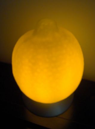 Lampe vintage citron 