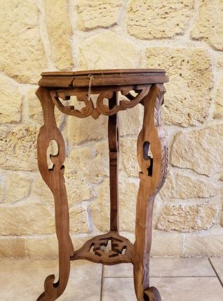 Sellette tripode à restaurer dessus marbre 