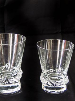 Grand Service de verres en cristal Daum France, modèle Sorcy