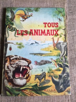 Grand livre tous les animaux de 1959