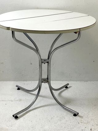 Table pliante en formica vintage 70's