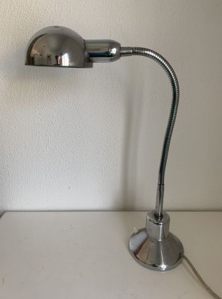 Lampe vintage 1940 de bureau jumo 210 chromée - 55cm 