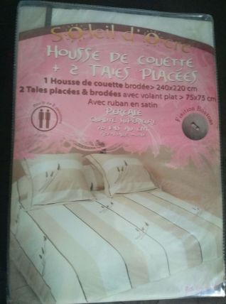 Housse de couette et taies deux personnes