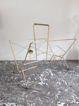 Porte revues Erdecor doré à l'or fin vintage