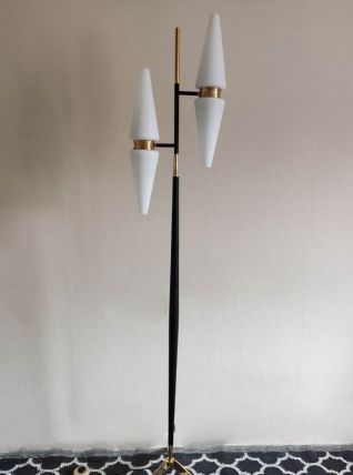 lampadaire Lunel noir et doré