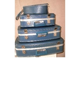 Valises gigognes hôtesse de l'air vintage - lot de 4