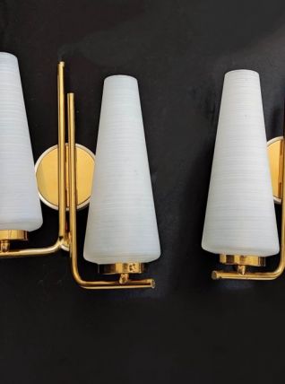 appliques murales 4 feux vintage