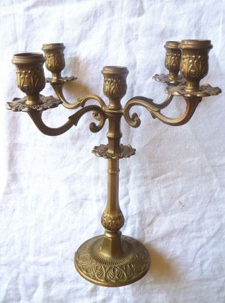 chandelier laiton, vintage