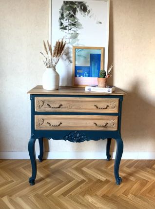 Commode vintage en noyer massif rénovée