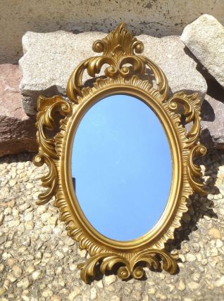 Miroir baroque, résine , Italy, vintage