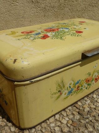 boite en fer lithographiée, vintage 