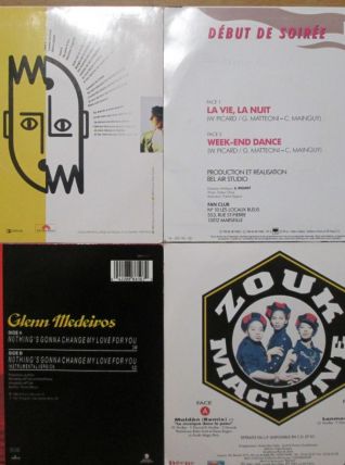 Vinyles 10 Disques 45 Tours - Années 80-90 