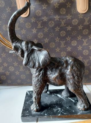 Statue en bronze elephant art deco