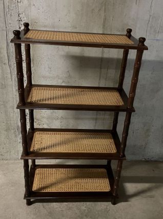 Etagère cannée 