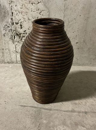 Vase en rotin