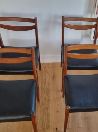 Set 4 chaises scandinaves 