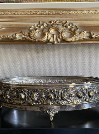 Splendide jardinière - Verre et laiton