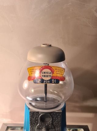 Distributeur a bonbon chewing gum, bonbonniere en fonte et v