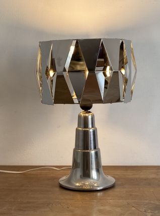 Lampe space age. 1970. Inox Chromé.