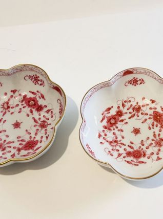 « RAYNAUD &amp; Co » Deux vide poches en porcelaine