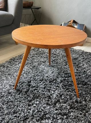 Table basse tripode années 50