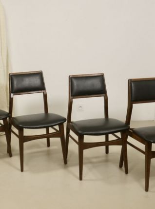 Set de 4 chaises de salle à manger Foster McDavid année 70. 