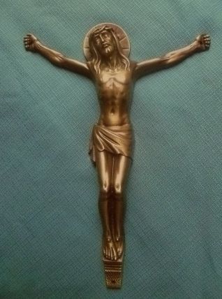christ en bronze , vintage