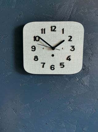 Horloge formica vintage pendule murale silencieuse Vert