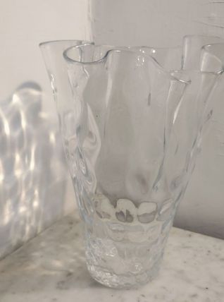 Grand Vase en verre soufflé Pièce Unique