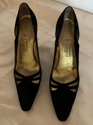 Escarpins velours Christian Lacroix