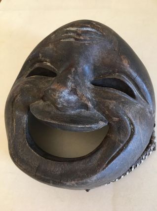 Beau masque ancien en bois sombre (Années 50/60)