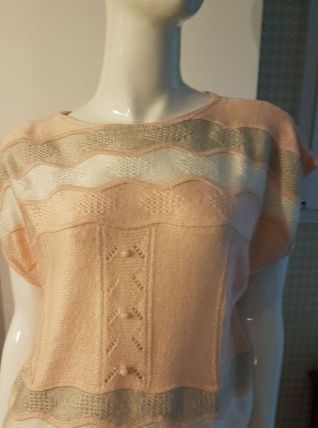 Pull rose  vintage taille 40/42