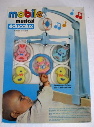 Vintage : mobile musical éducalux, année 1984