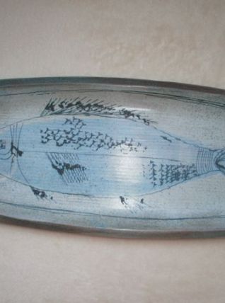 Plat céramique  ateliers Yvon Roy Montgolfier