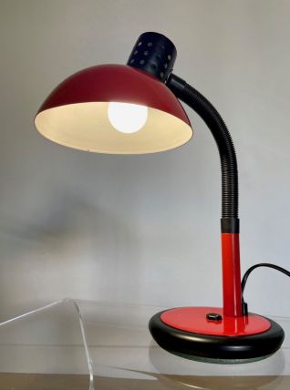 Lampe de bureau Aluminor rouge