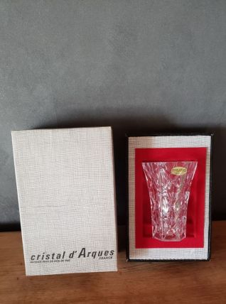 Vase hexagonal Cristal d'Arques boîte origine