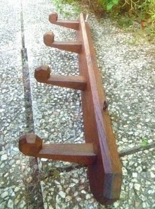 patères  en chene, vintage 