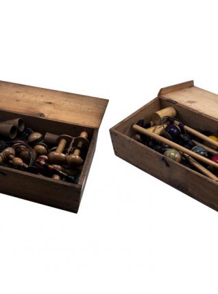 2 jeux de croquet miniatures