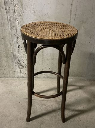 Tabouret de bar canné
