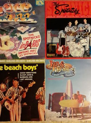 Lot de 4 Vinyles 33t Rock'n'Roll 60s 