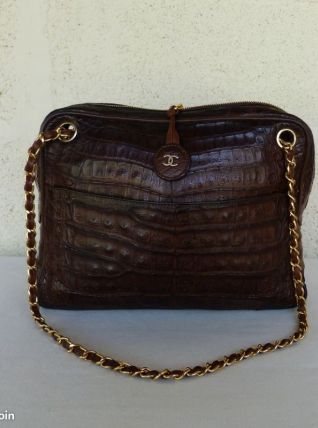 CHANEL sac vintage 1984/86 crocodile