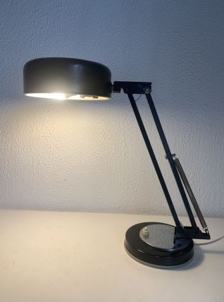 Lampe vintage 1950 industrielle type Jumo noire - 35 cm