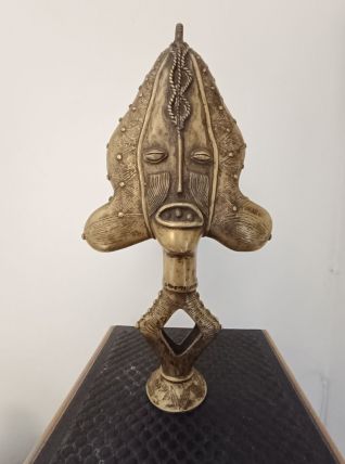 Reliquaire Kota du Gabon : African. Art - Bronze - Ethnie