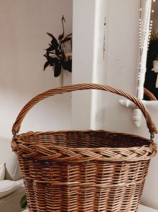 Panier en osier pour vélo 