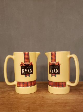 lot de 2 cruches Ryan Scotch Whisky Loch