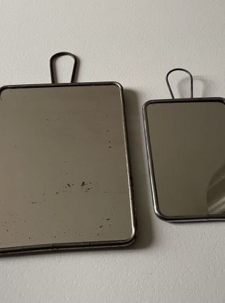 Paire de miroirs de barbier années 50