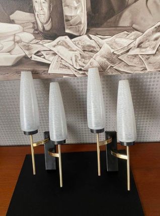 2 appliques arlus lunel stilnovo 1950-60