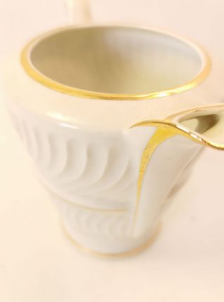 Ravissant pot à lait en porcelaine art déco liseré or