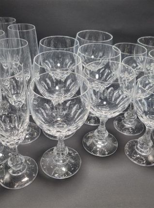 Service de verres en cristal - 18 pièces