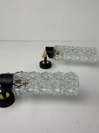 PAIRE D’ANCIENNES APPLIQUES 1960 VINTAGE